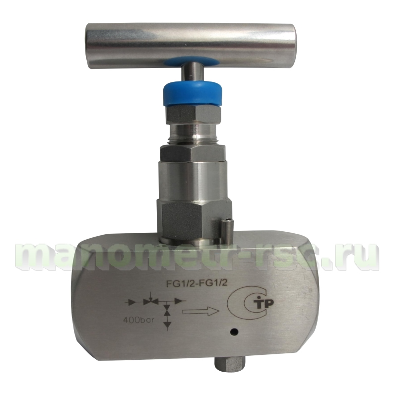 Игольчатый клапан SS-V4 G1/2-G1/2 (внутр.-внутр.), нерж. 